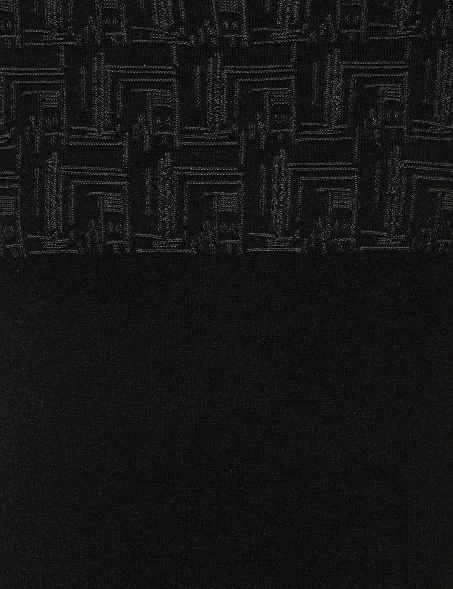 Siyah Slim Fit Kazak