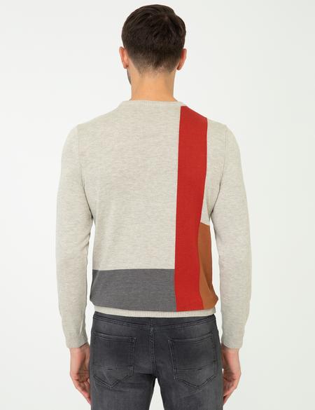 Kum Melanj Slim Fit Bisiklet Yaka Triko Kazak - 50240605028