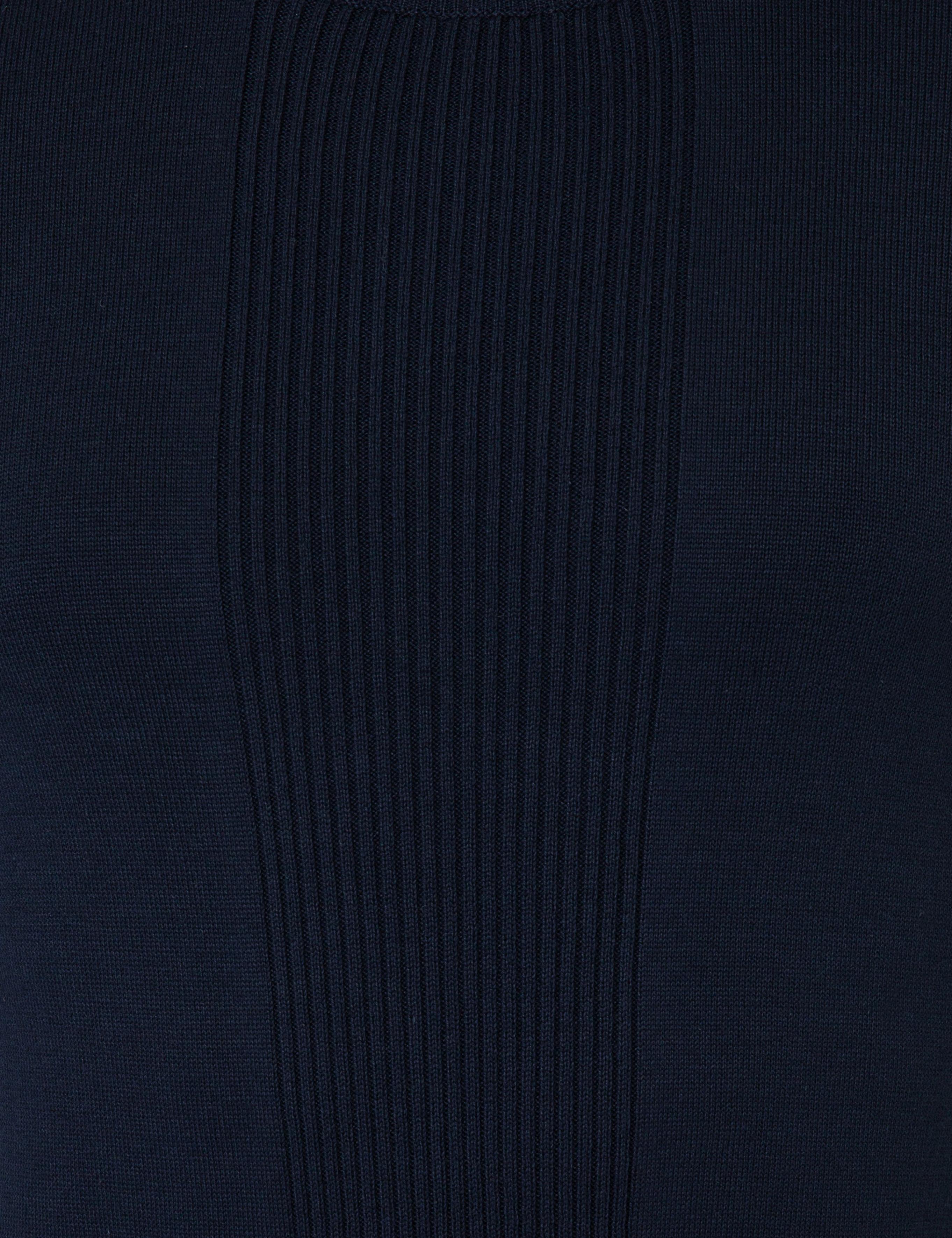 Lacivert Slim Fit Bisiklet Yaka Triko Kazak