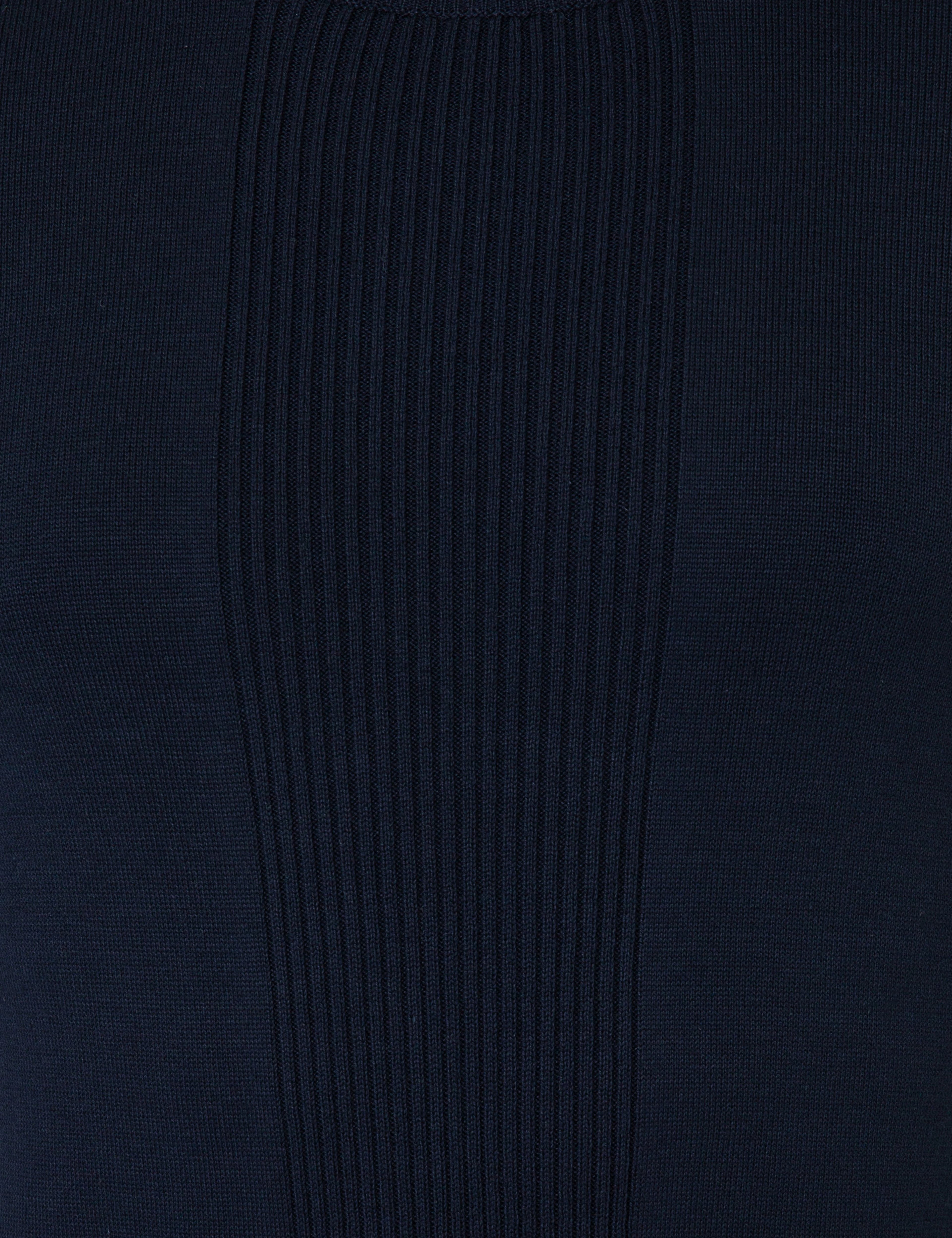 Lacivert Slim Fit Bisiklet Yaka Triko Kazak