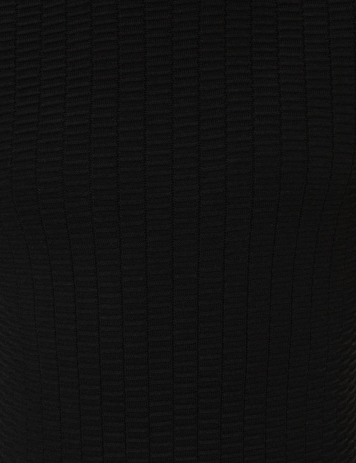 Siyah Slim Fit Balıkçı Yaka Triko Kazak - 50248530016