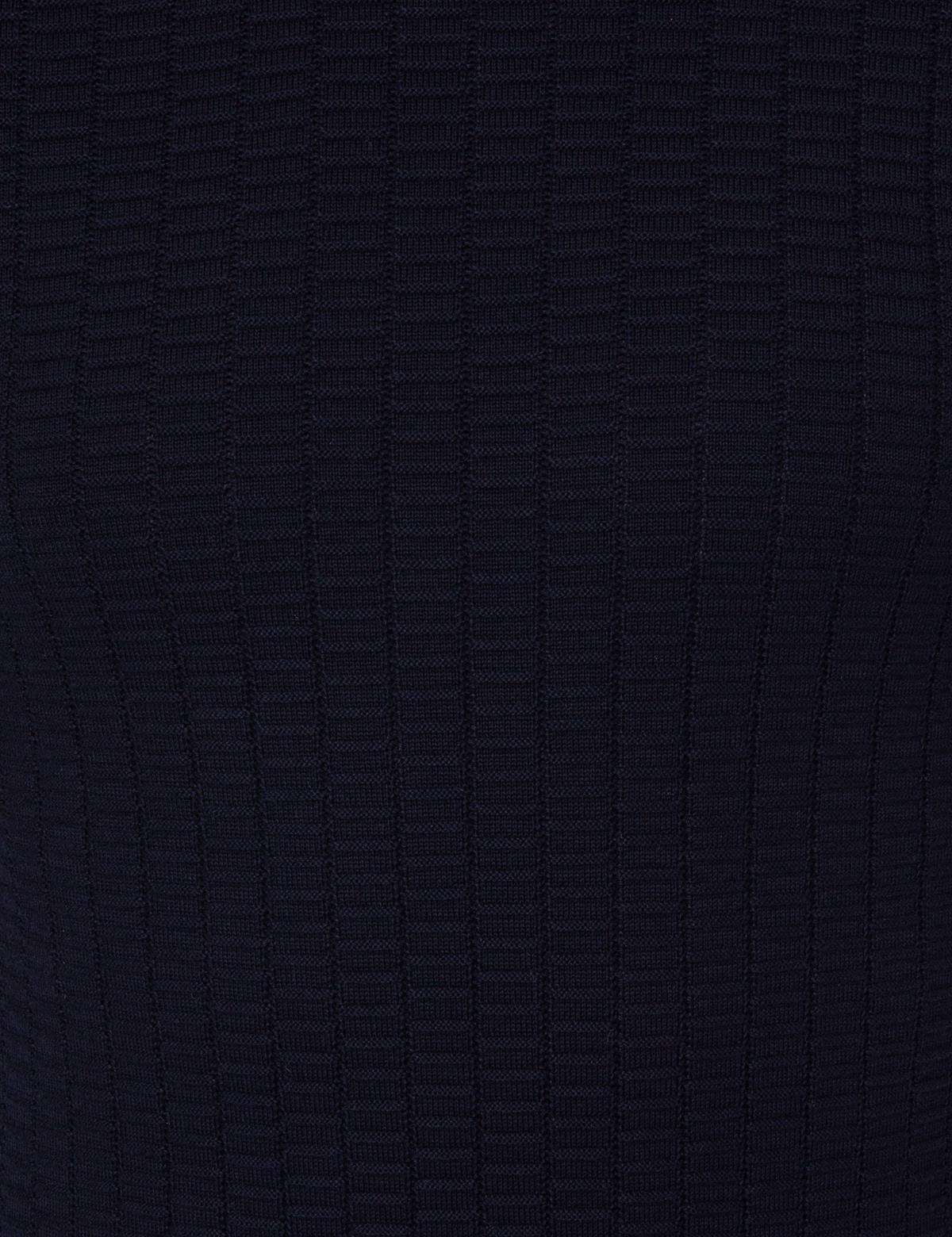 Lacivert Slim Fit Balıkçı Yaka Triko Kazak - 50248530008