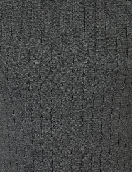 Gri Melanj Slim Fit Balıkçı Yaka Triko Kazak - 50248530027