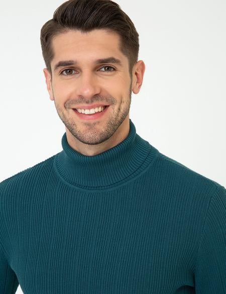 Mavi Slim Fit Balıkçı Yaka Triko Kazak - 50241468026