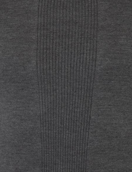 Gri Melanj Slim Fit Bisiklet Yaka Triko Kazak - 50241438011