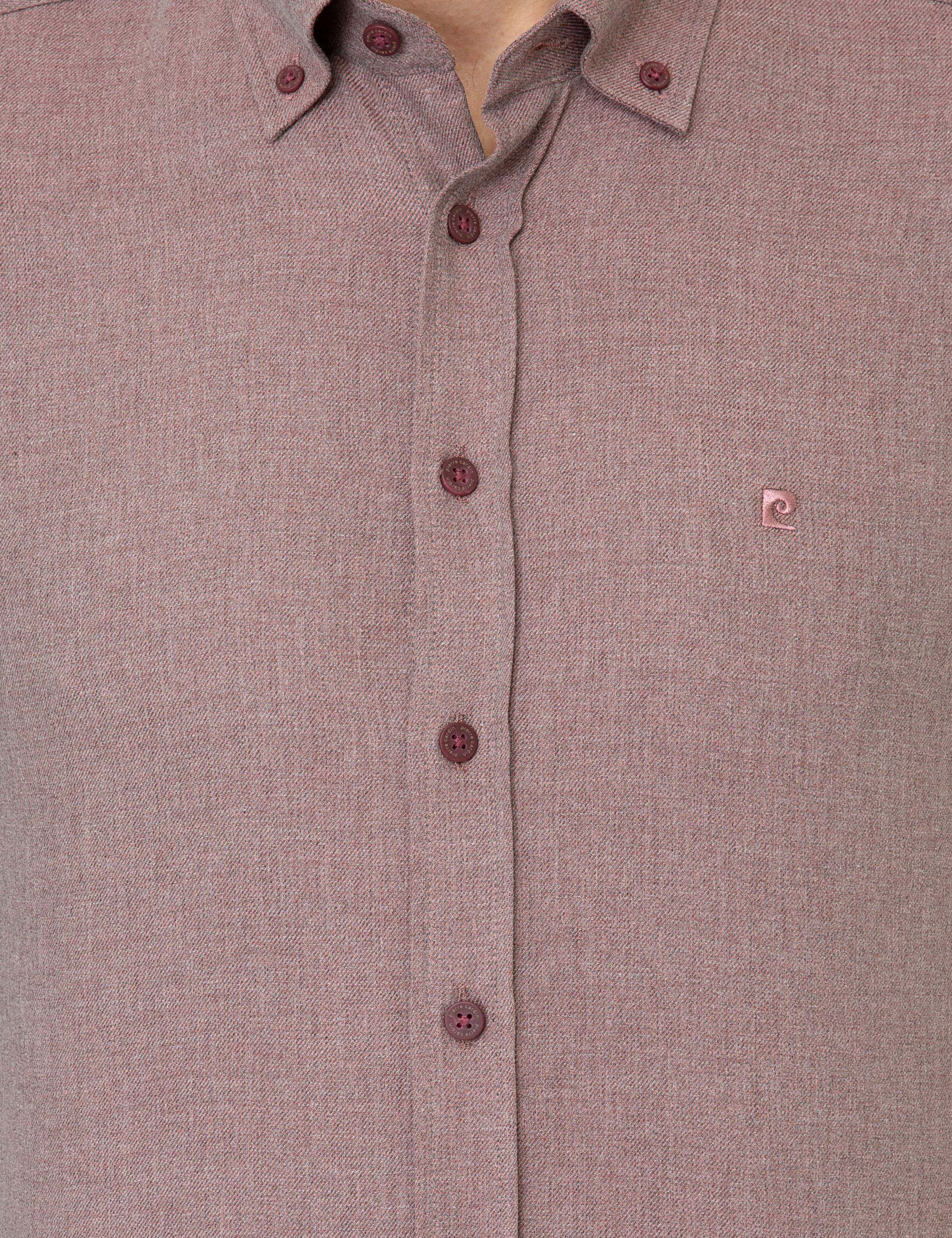 Bordo Slim Fit Gömlek