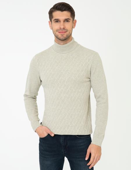 Kum Melanj Slim Fit Kazak - 50241049027