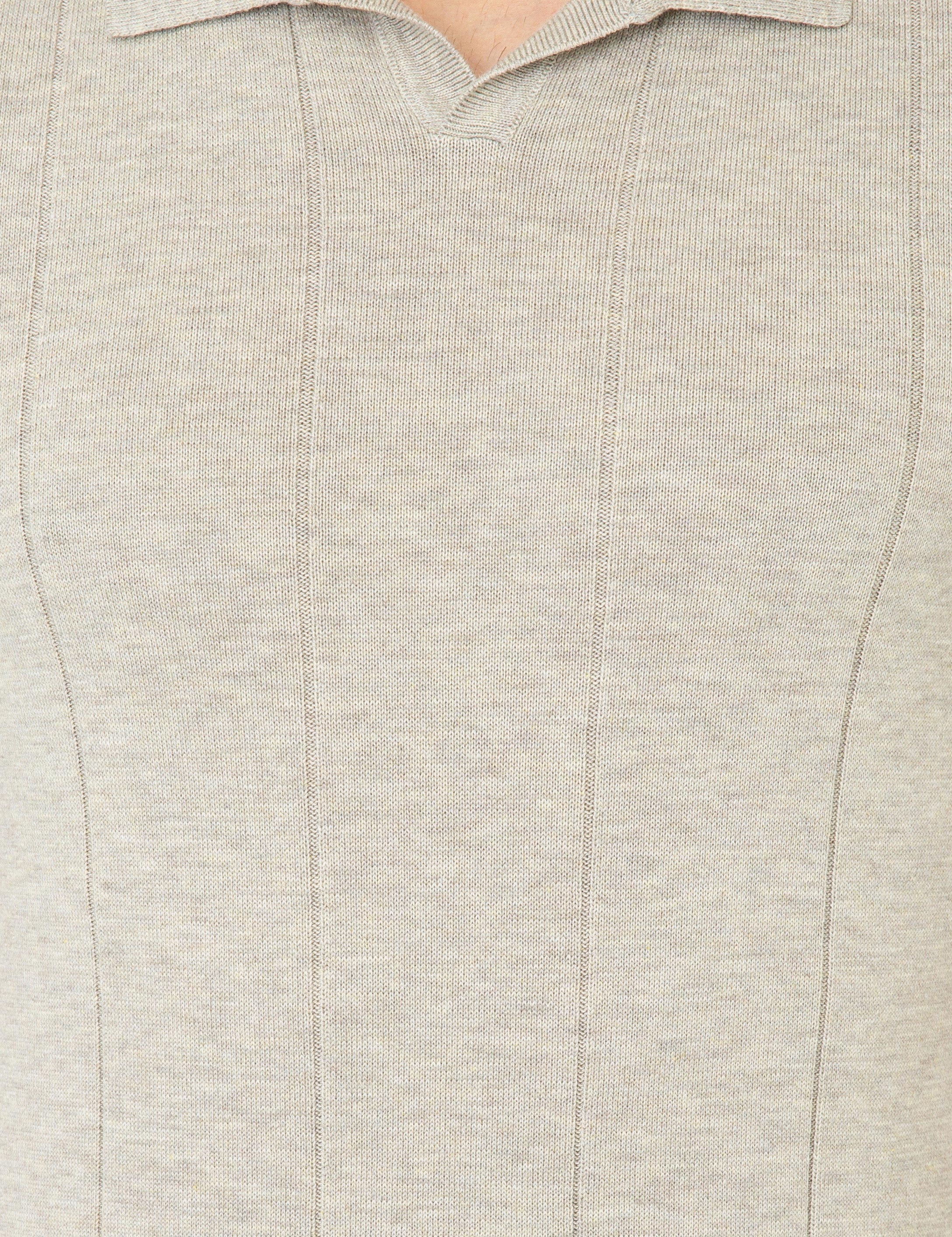 Kum Melanj Slim Fit Polo Yaka Triko Tişört