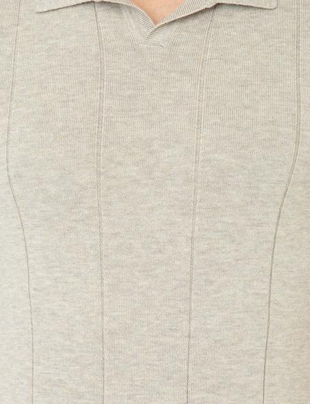 Kum Melanj Slim Fit Polo Yaka Triko Tişört - 50241458046