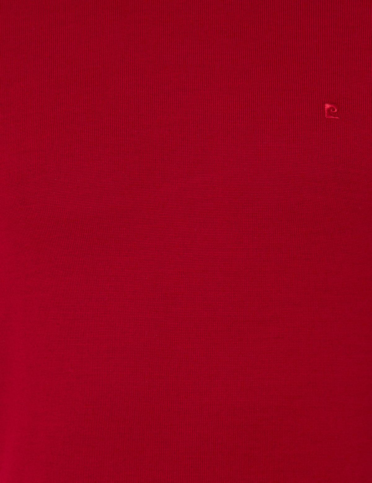 Açık Kırmızı Slim Fit Çeyrek Yaka Yün Karışımlı Basic Triko Kazak - 50243895028