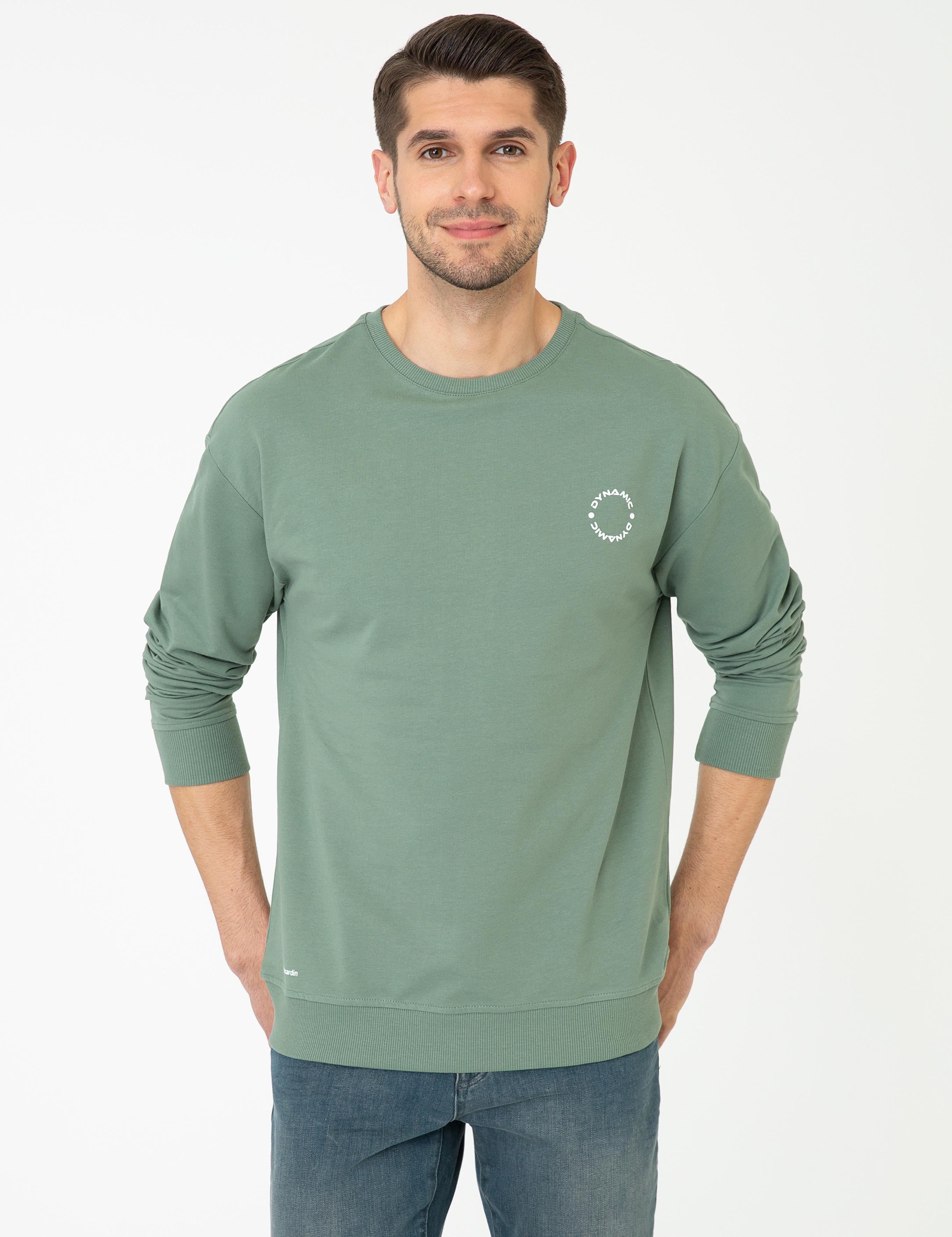 Yeşil Comfort Fit Sweatshirt