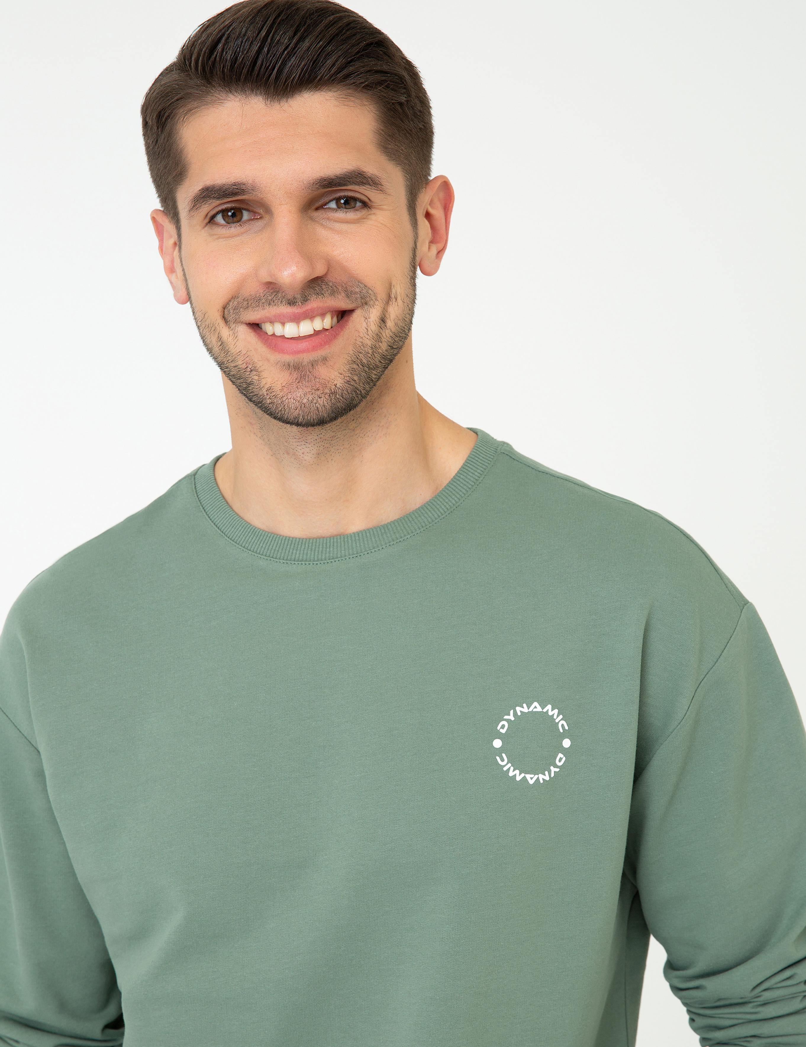 Yeşil Comfort Fit Sweatshirt