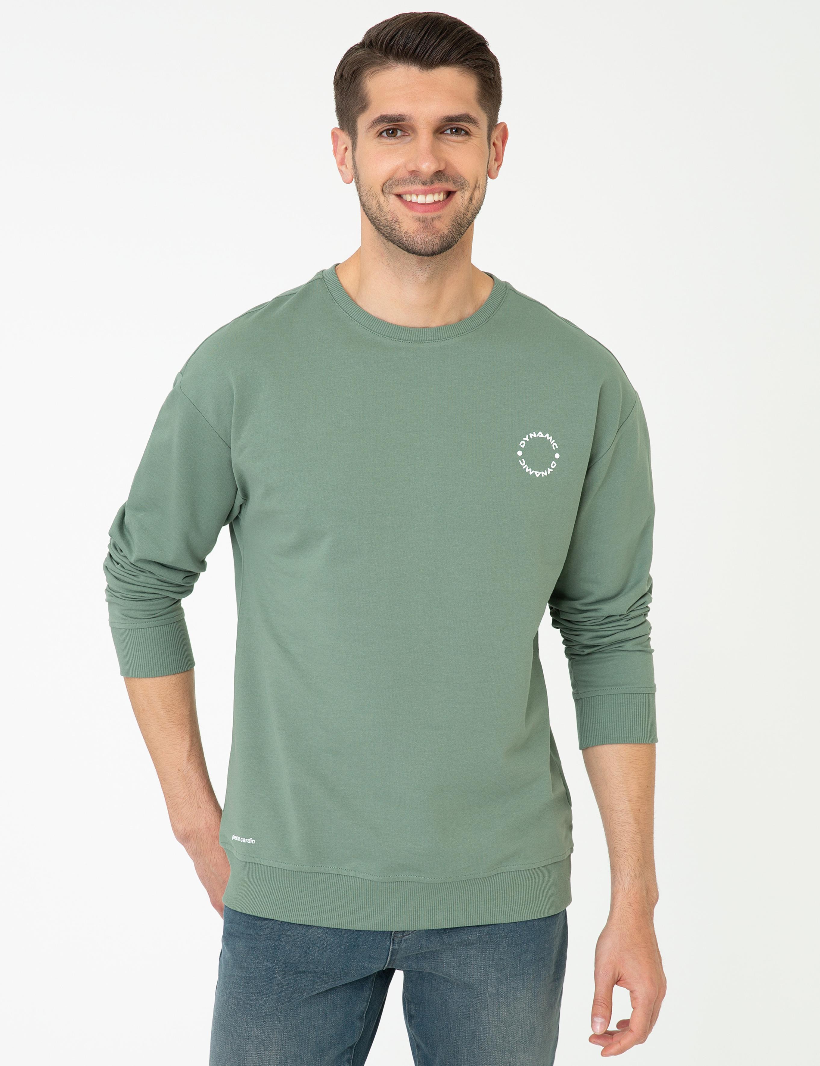 Yeşil Comfort Fit Sweatshirt
