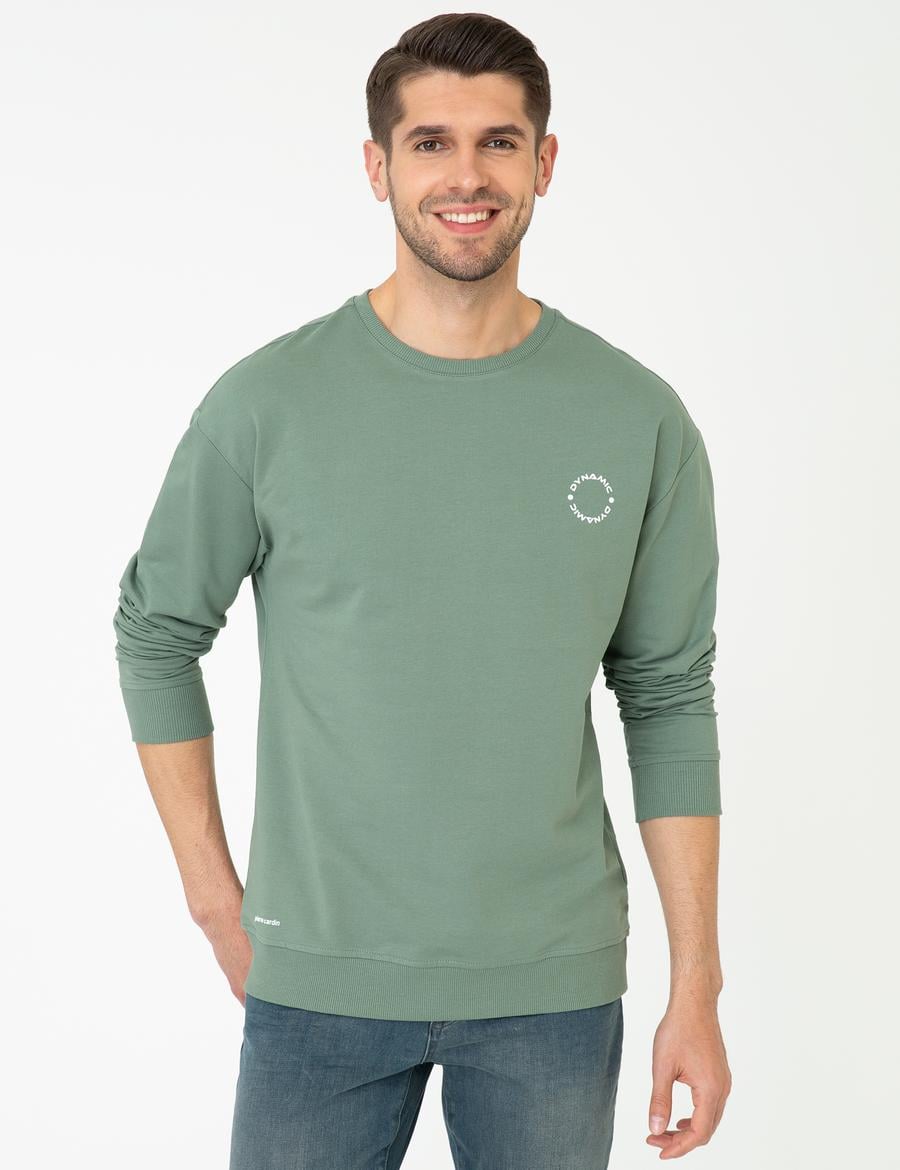 Yeşil Comfort Fit Sweatshirt