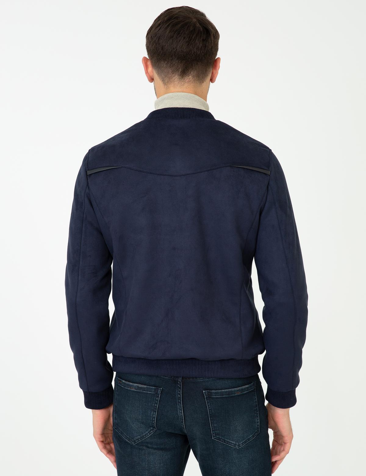 Lacivert Deri Ceket - 50250402012