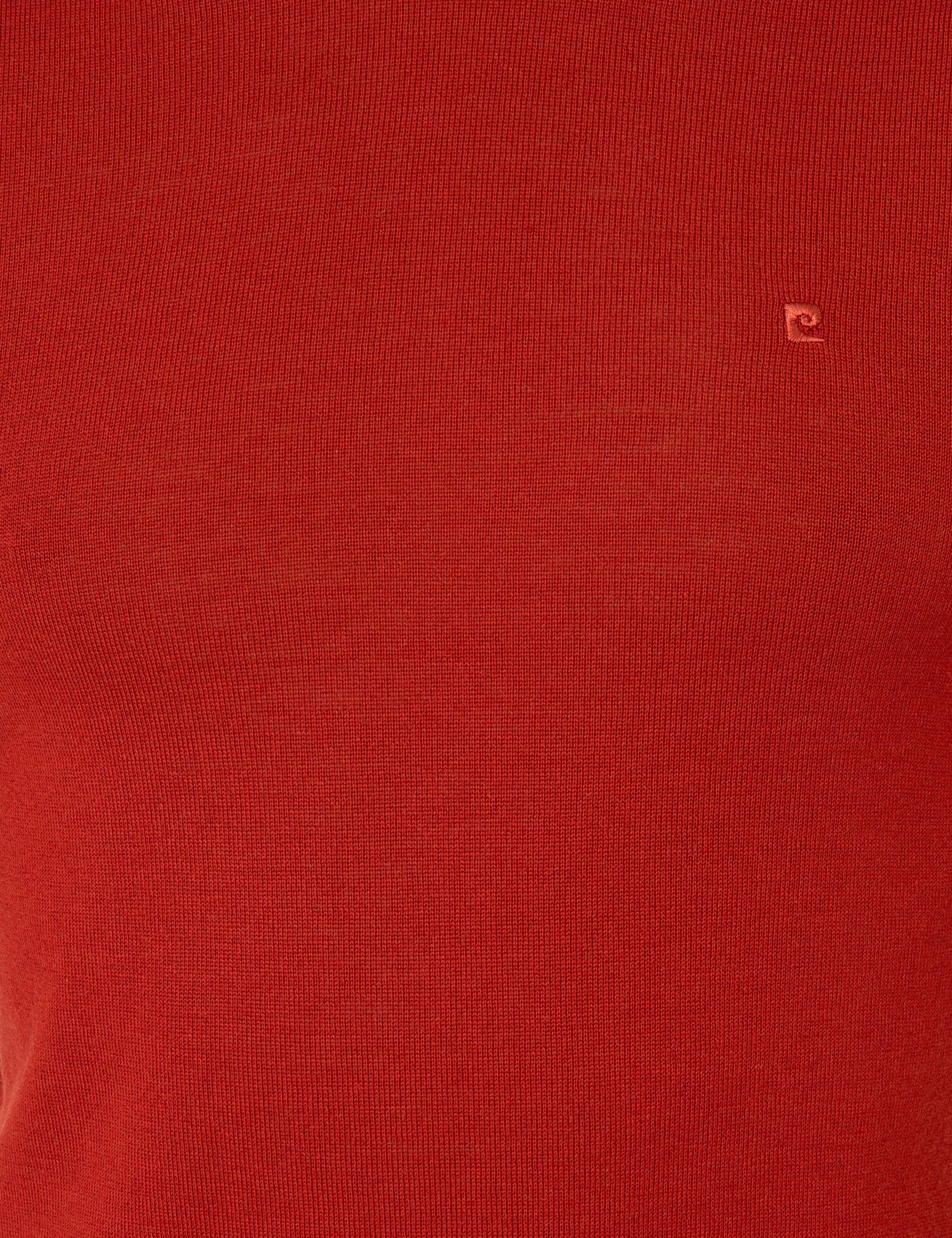 Pierre Cardin Kiremit Regular Fit Balıkçı Yaka Yün Karışımlı Basic Triko Kazak görsel 6