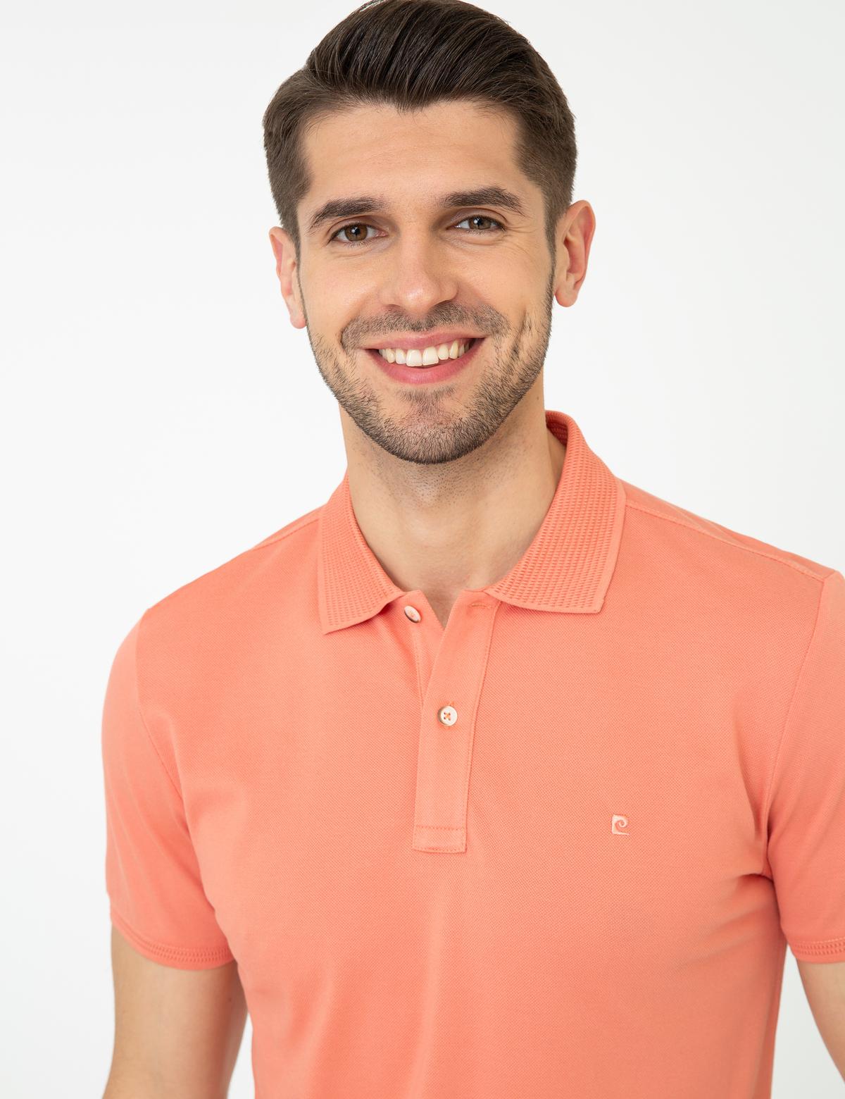 Coral Slim Fit Polo Yaka Merserize Tişört - 50249879048