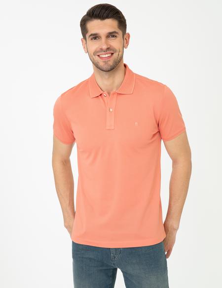 Coral Slim Fit Polo Yaka Merserize Tişört - 50249879048