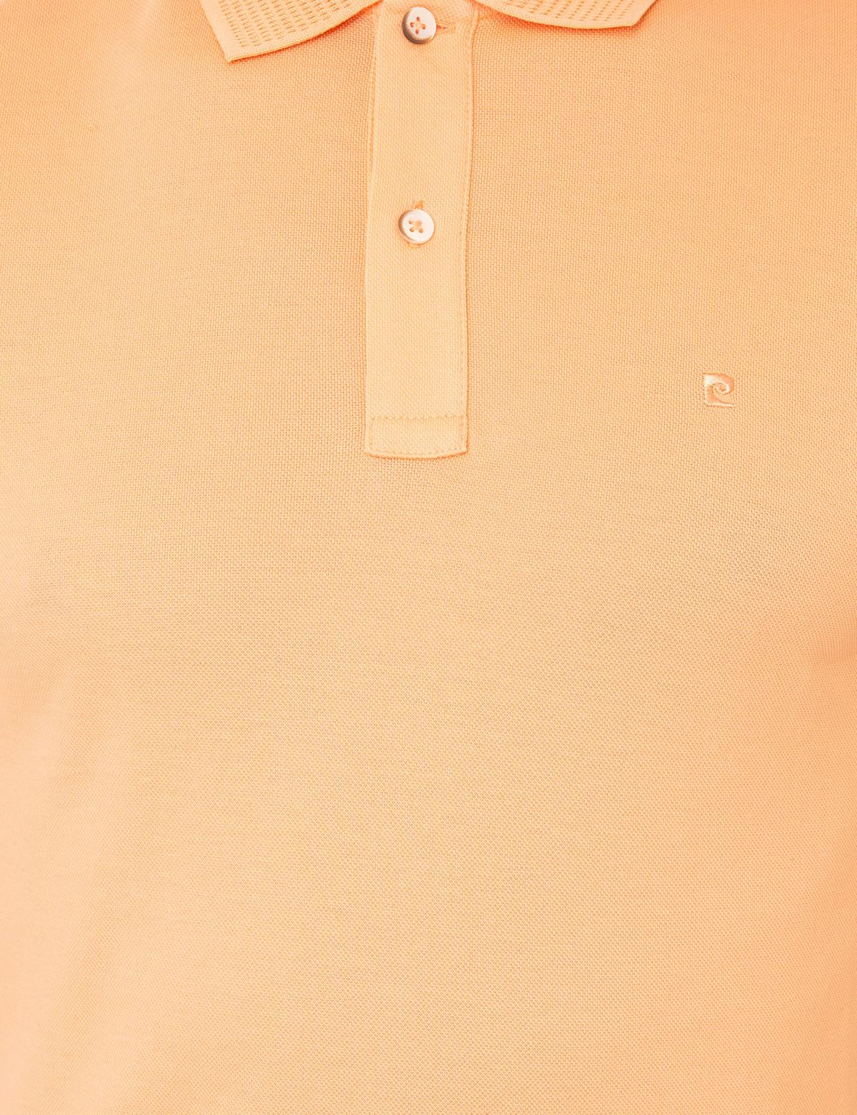 Açık Somon Slim Fit Polo Yaka Merserize Tişört - 50249879136