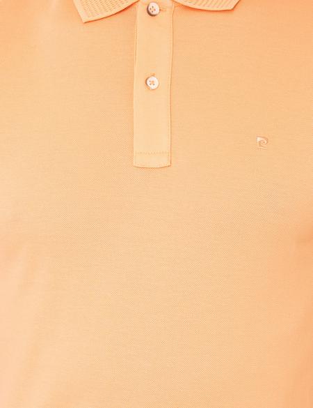 Açık Somon Slim Fit Polo Yaka Merserize Tişört - 50249879136