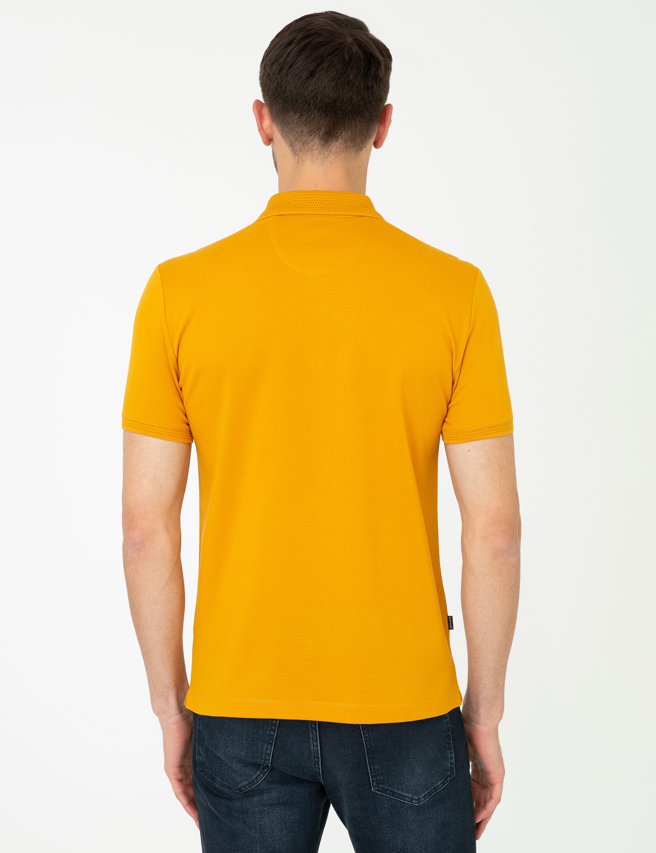 Safran Slim Fit Polo Yaka Merserize Tişört