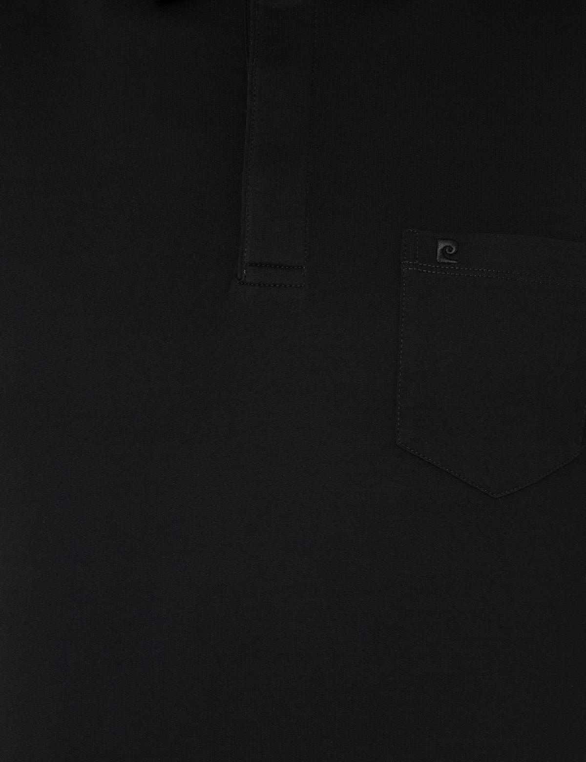 Siyah Regular Fit Polo Yaka Merserize Tişört - 50249893019