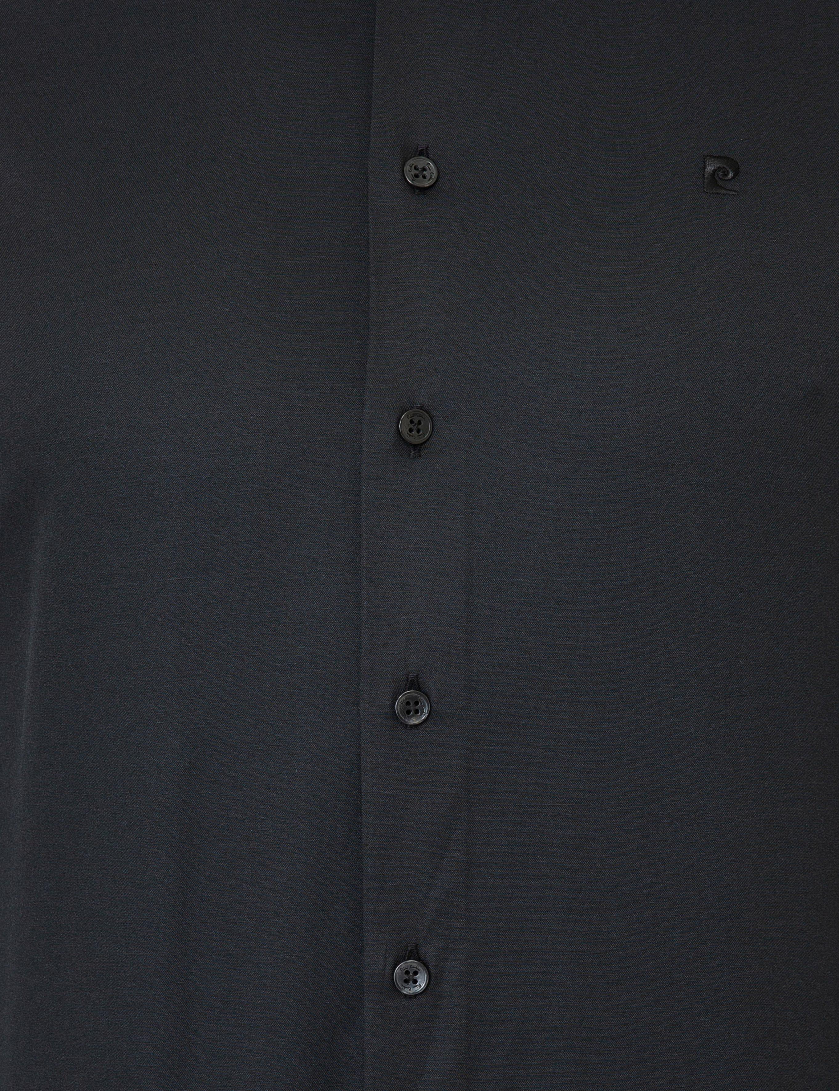 Siyah Slim Fit Uzun Kollu Klasik Gömlek