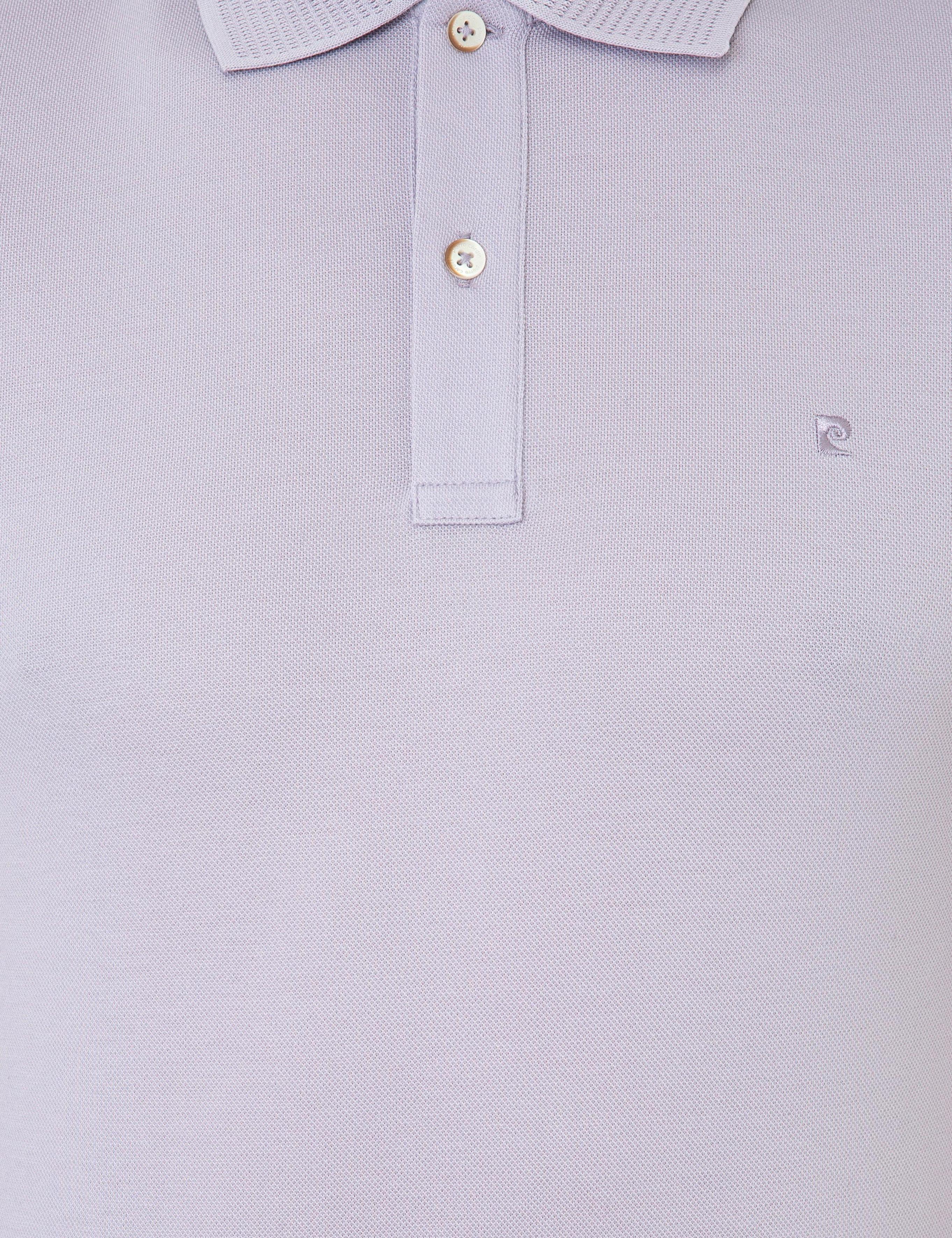 Lila Slim Fit Polo Yaka Basic T-Shirt