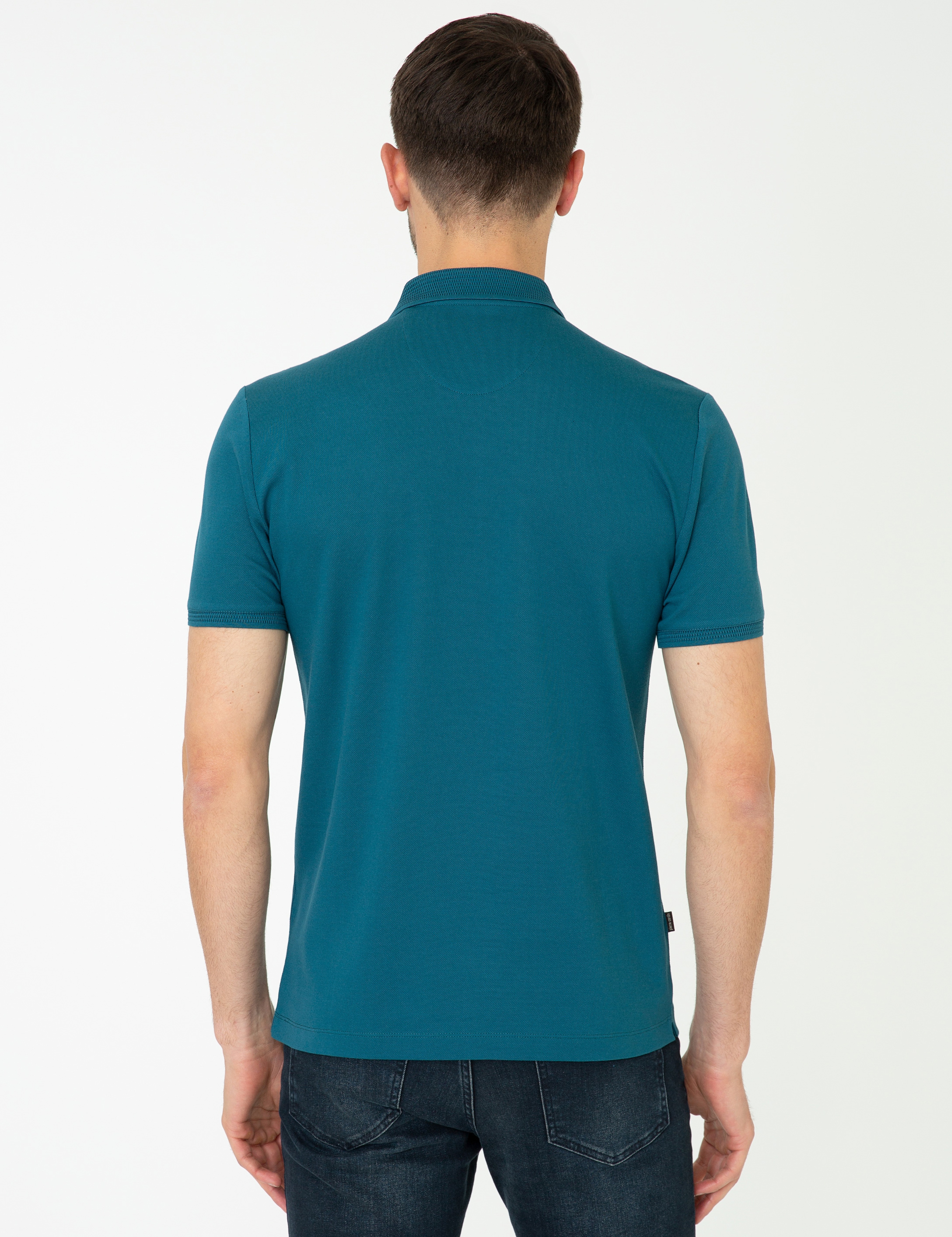 Zümrüt Slim Fit Polo Yaka Merserize Tişört - Image 2