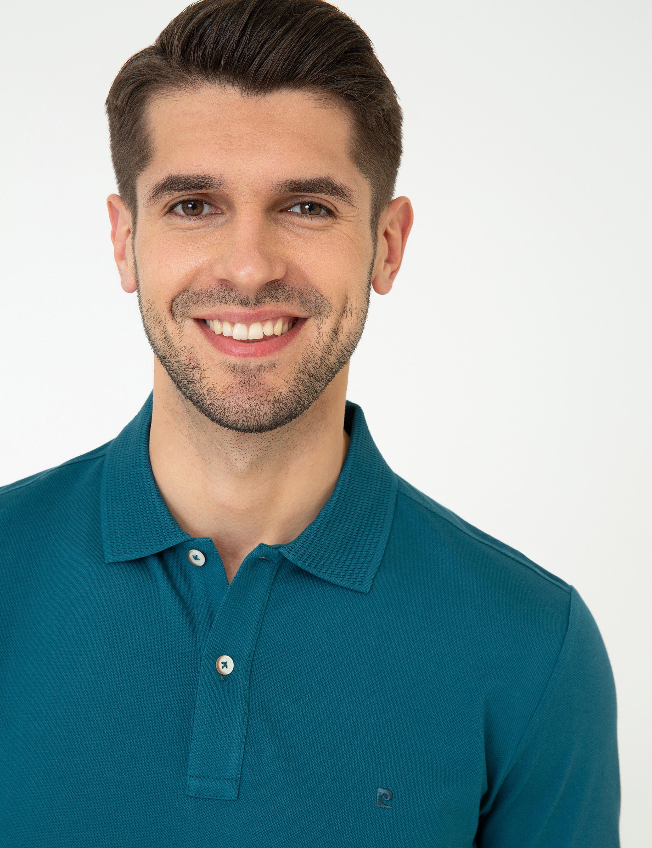 Zümrüt Slim Fit Polo Yaka Merserize Tişört