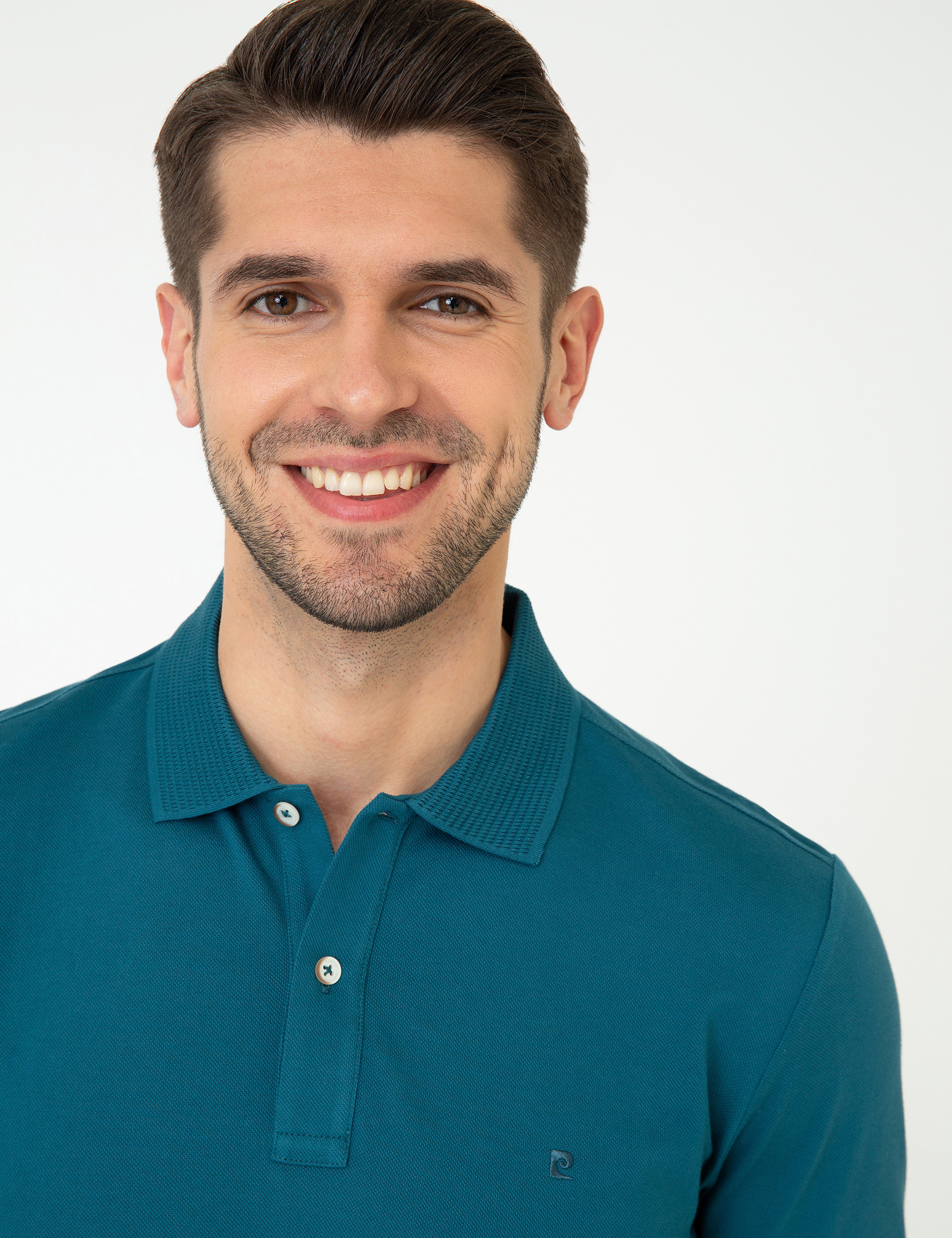 Zümrüt Slim Fit Polo Yaka Merserize Tişört - Image 1