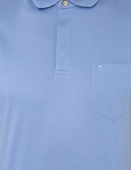 Koyu Mavi Regular Fit Polo Yaka Merserize Tişört - 50249893093