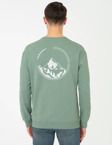 Yeşil Comfort Fit Sweatshirt