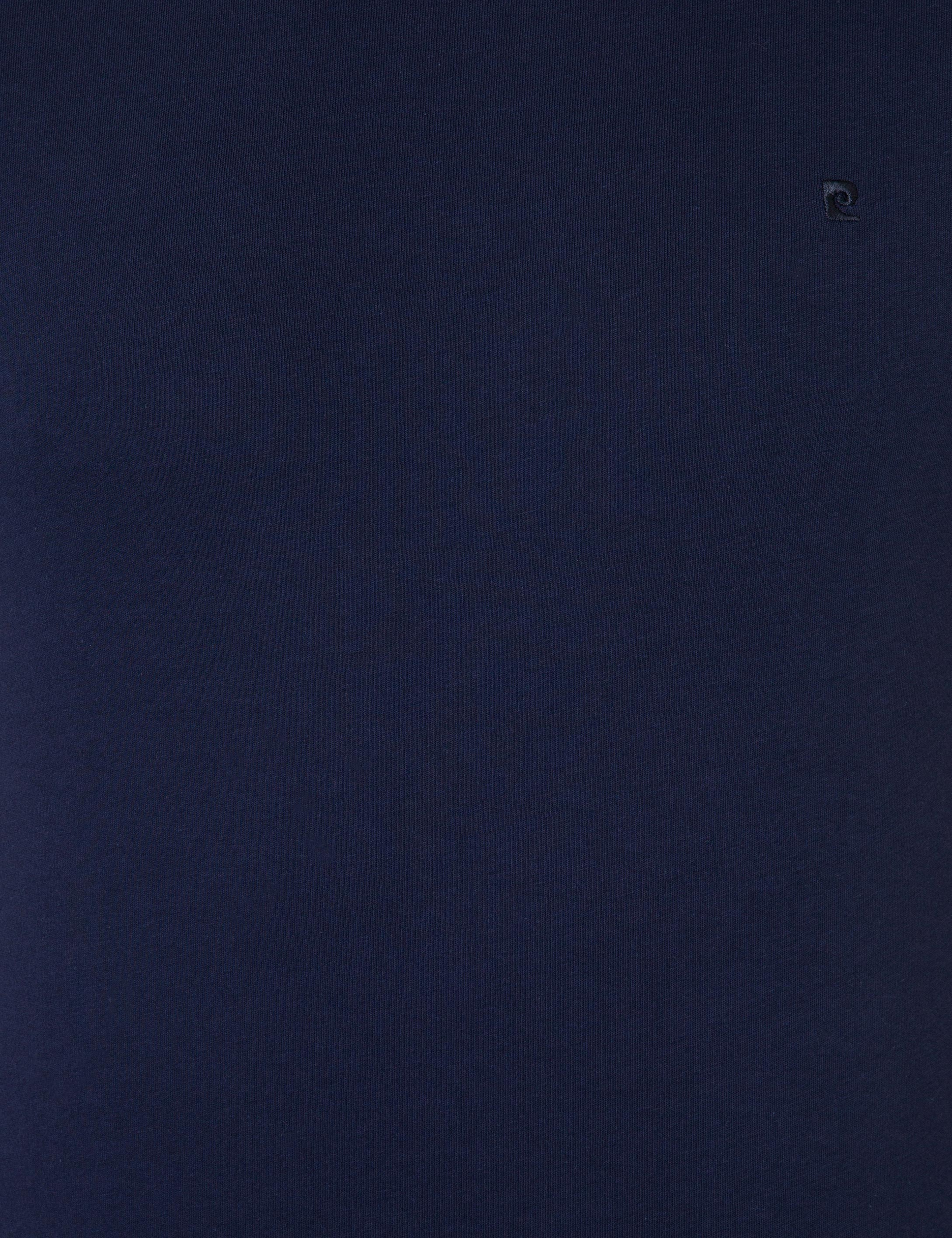 Lacivert Slim Fit %100 Pamuk Bisiklet Yaka Basic Tişört - Image 5