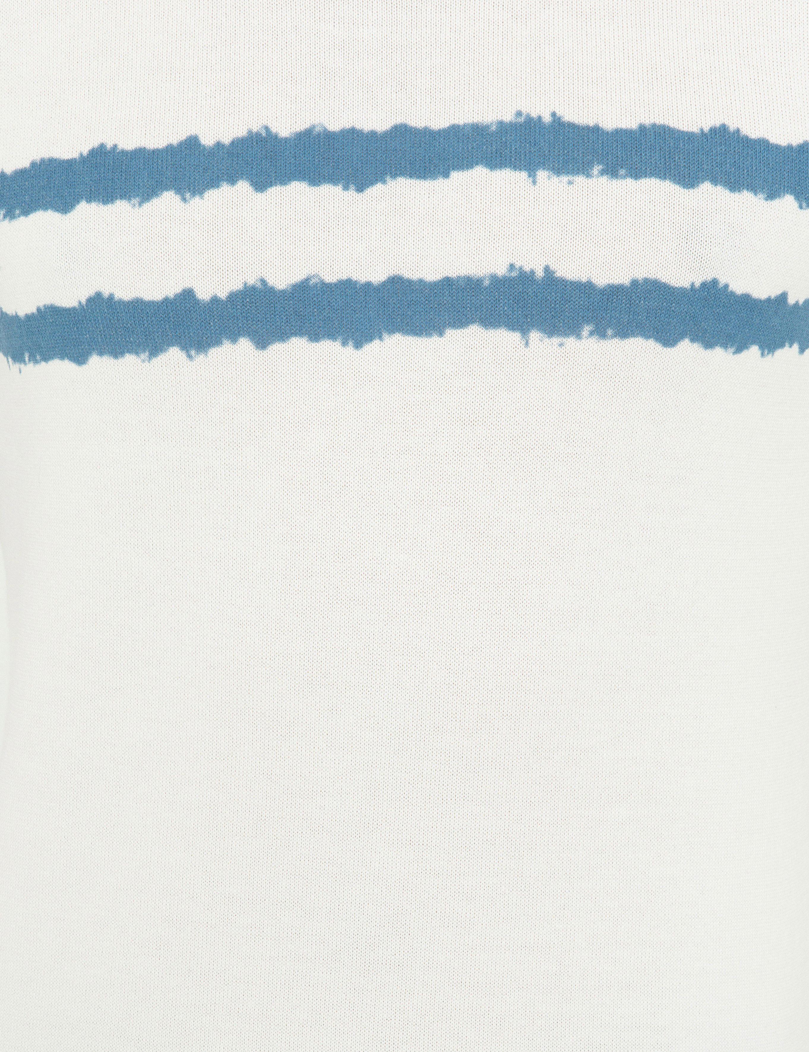 Ekru Slim Fit Bisiklet Yaka Triko Kazak