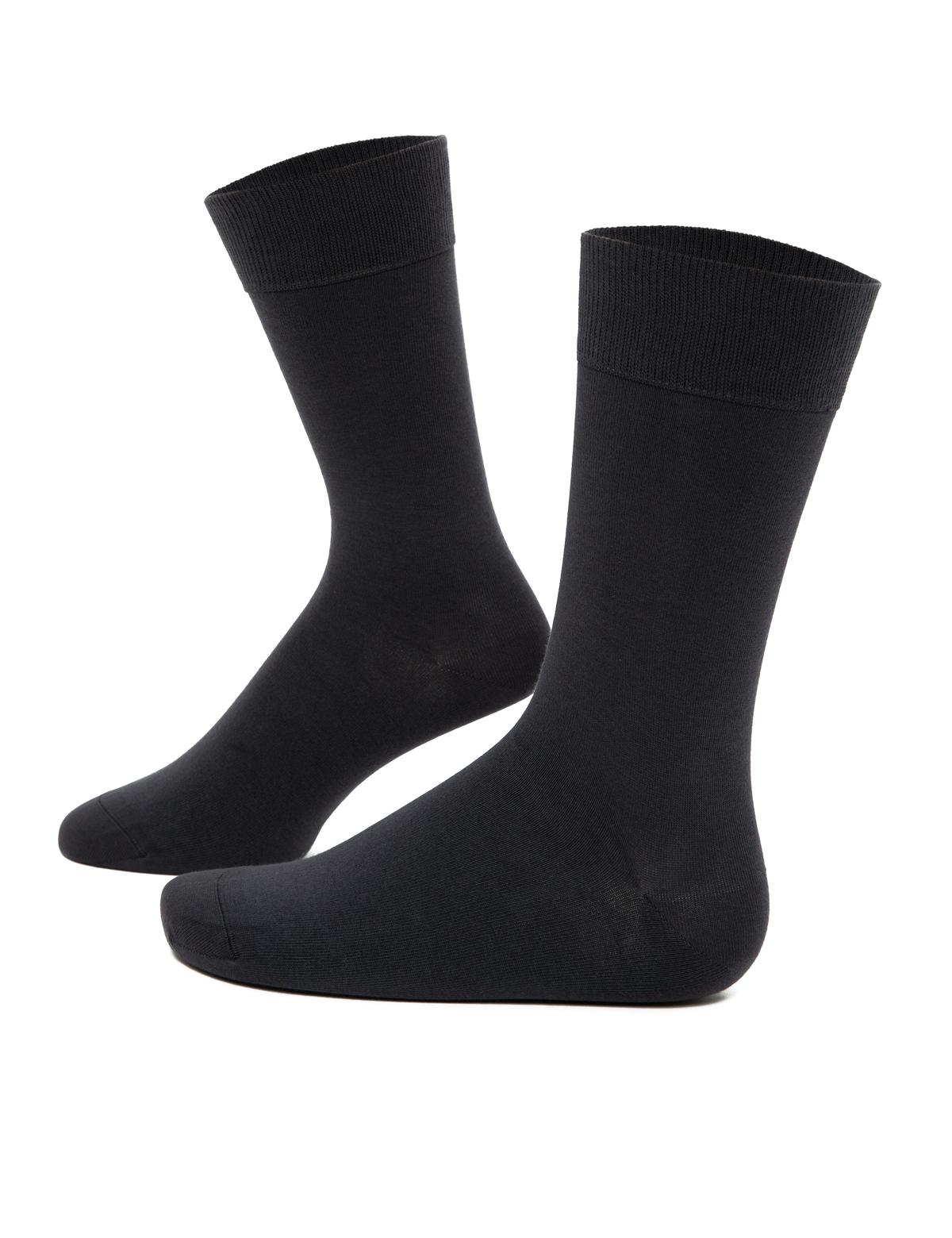 Erkek Antrasit Düz Soket Çorap