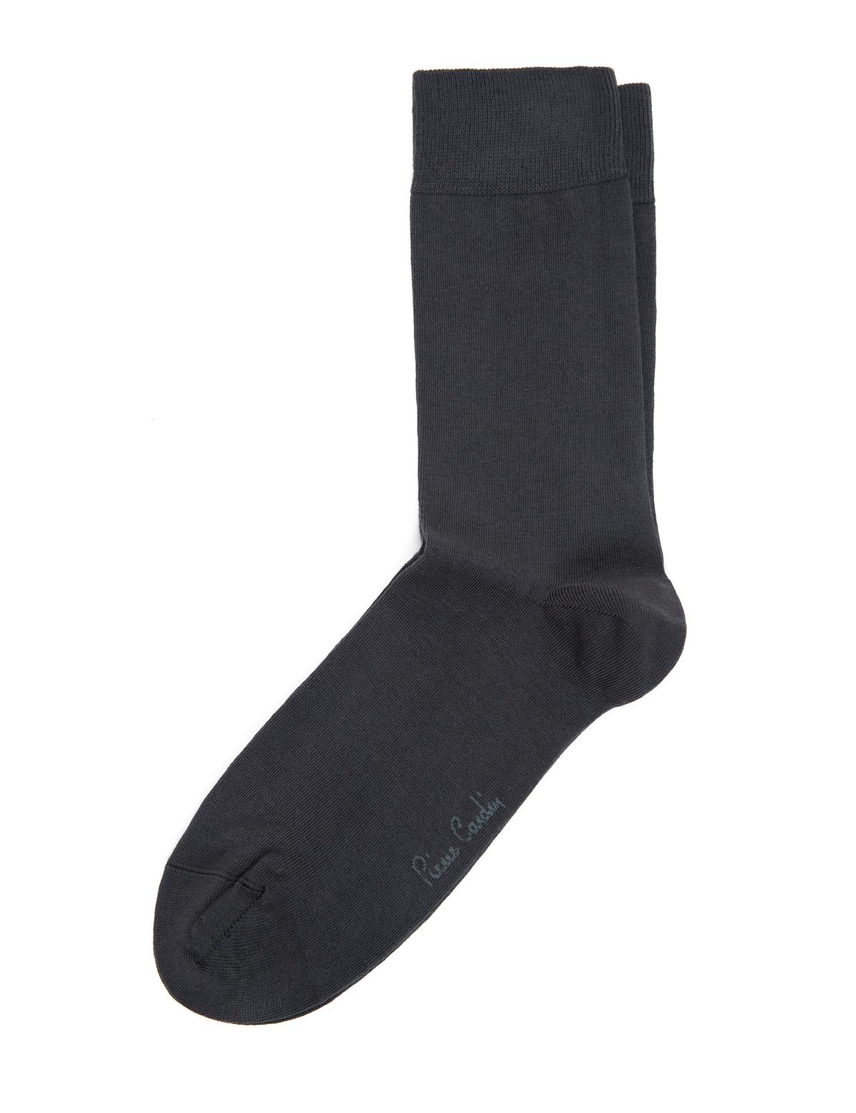 Erkek Antrasit Düz Soket Çorap - 50250973002