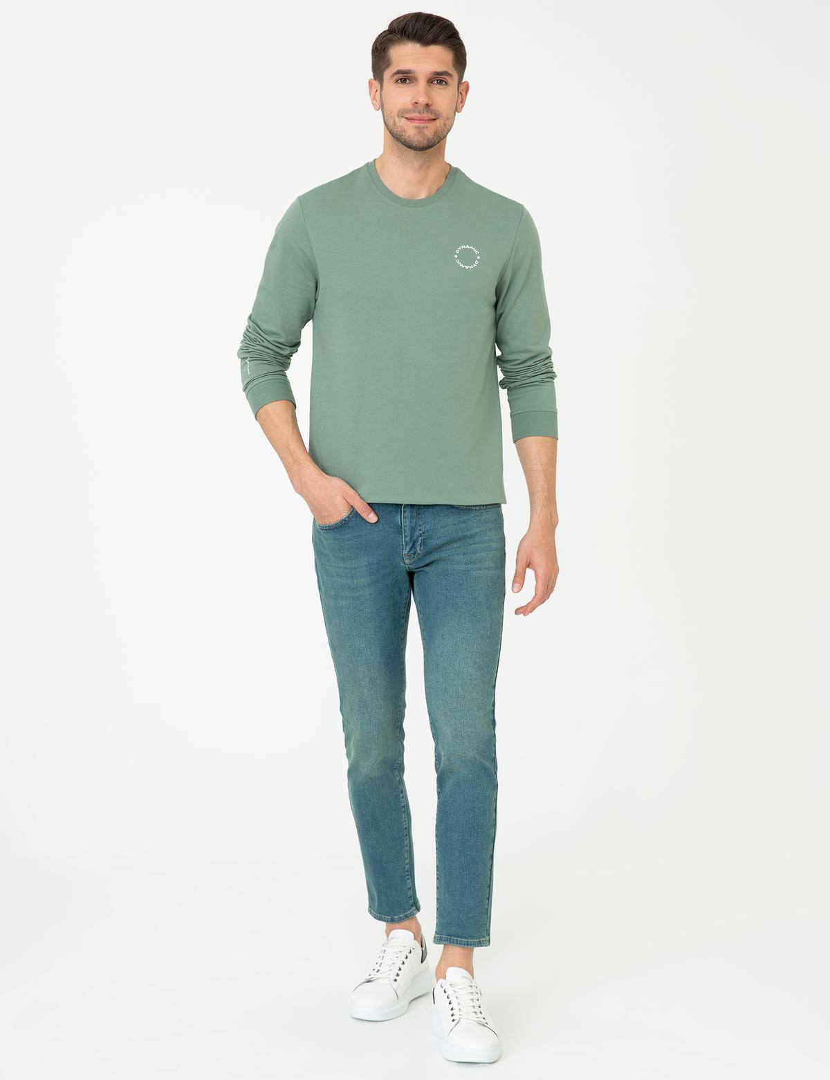 Yeşil Sweatshirt - 50249414011