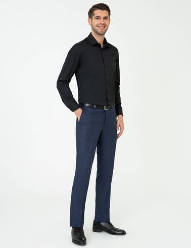 Lacivert Slim Fit Pantolon
