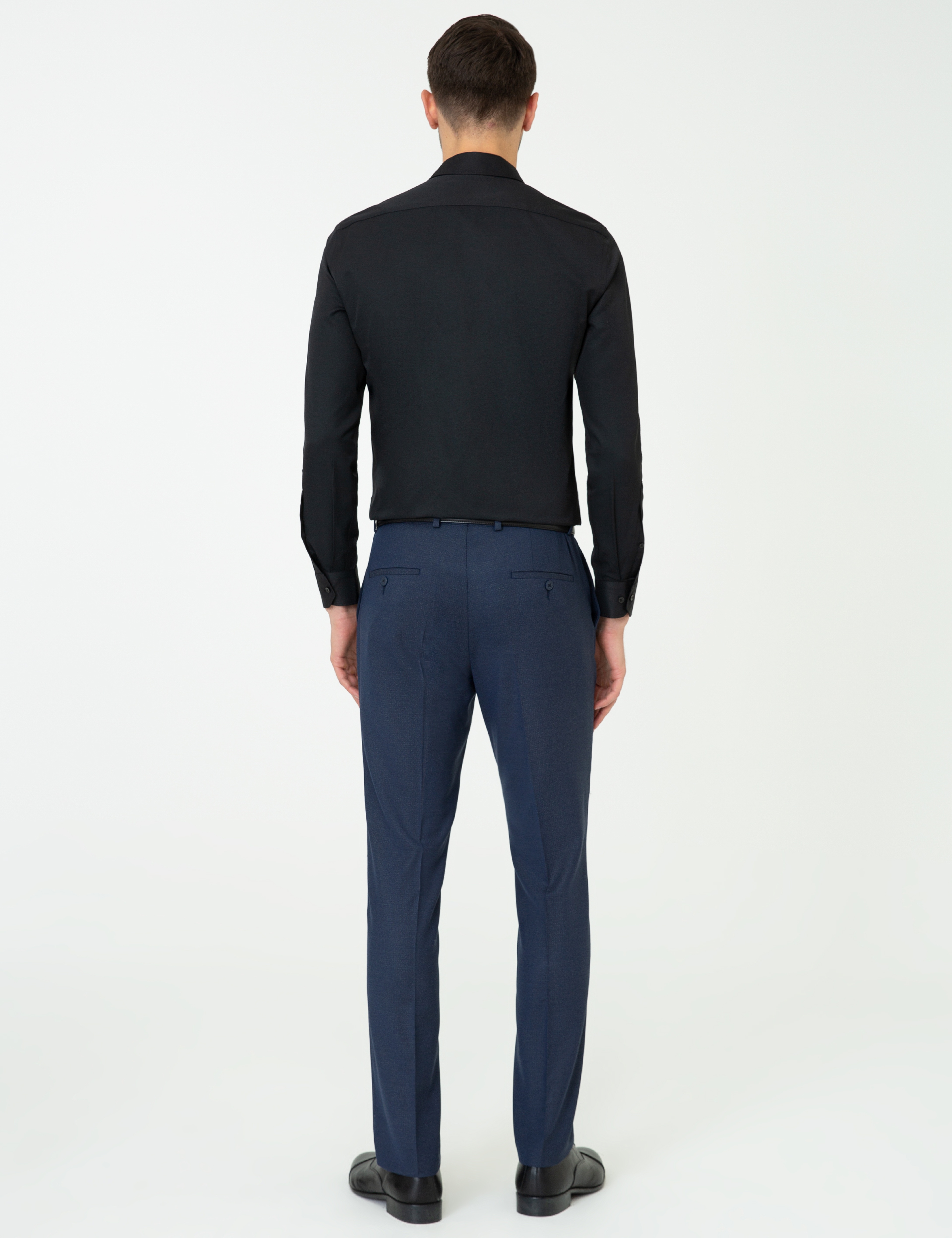Lacivert Slim Fit Kumaş Pantolon - Image 4