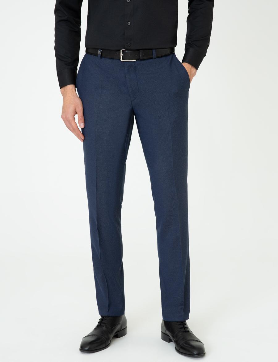 Lacivert Slim Fit Pantolon