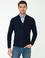 Lacivert Slim Fit Triko Hırka