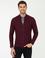 Bordo Slim Fit Triko Hırka