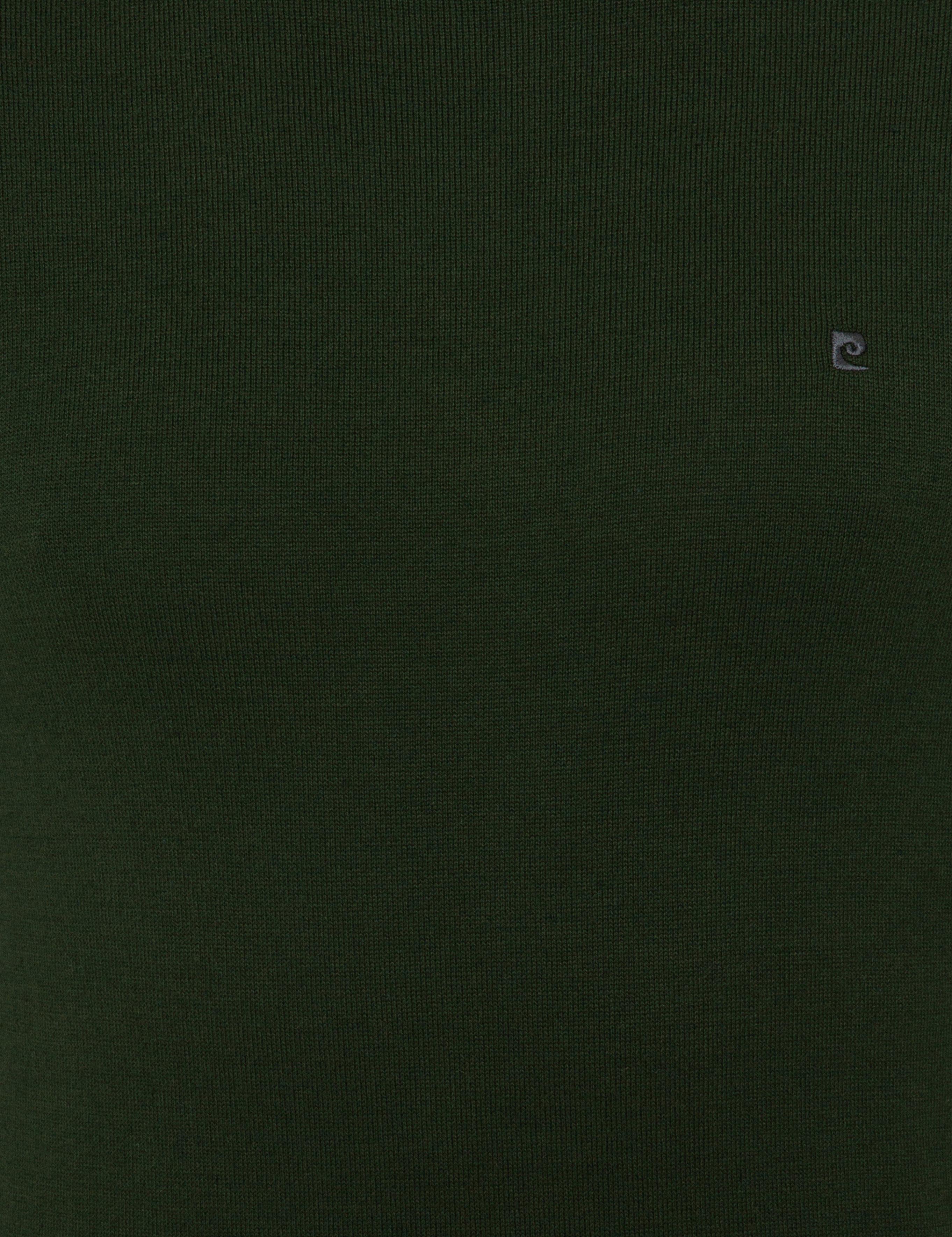 Yeşil Slim Fit Balıkçı Yaka Basic Triko Kazak