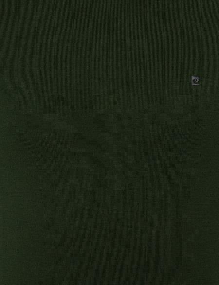 Yeşil Slim Fit Balıkçı Yaka Basic Triko Kazak - 50248583039