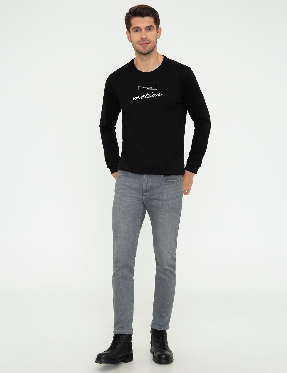 Siyah Sweatshirt - 50249355012