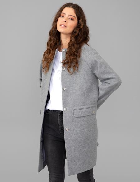 Gri Kaşe Kaban - 50244504005