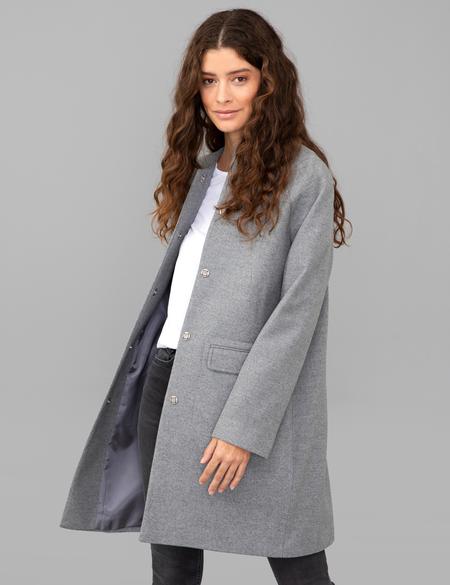 Gri Kaşe Kaban - 50244504005