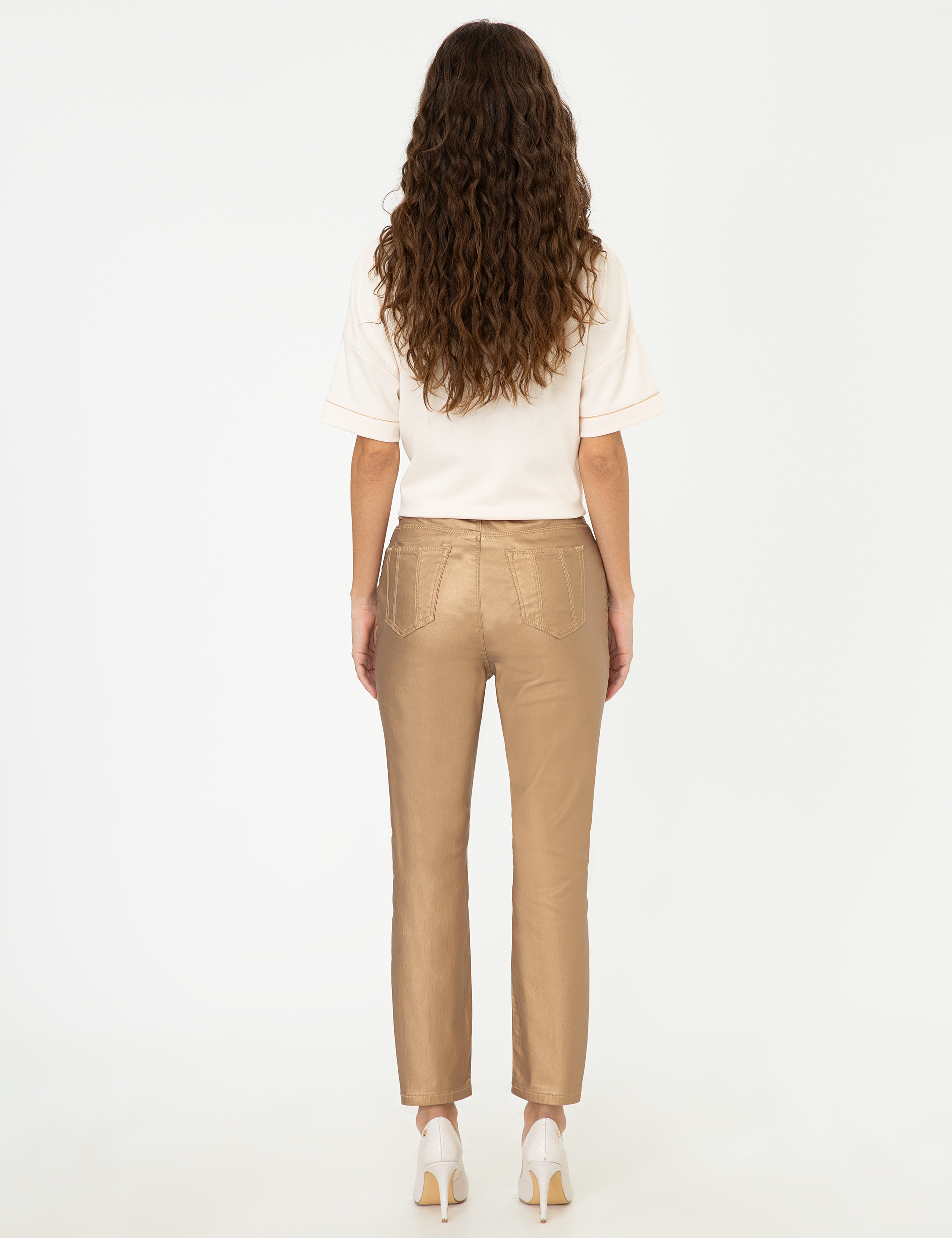 Camel Slim Fit Jean Pantolon - Image 3