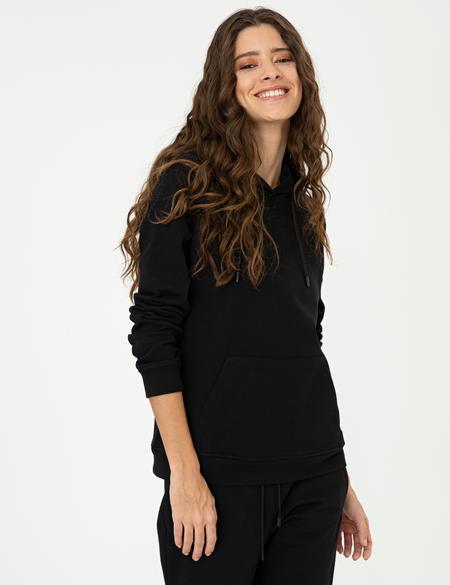 Siyah Regular Fit Sweatshirt - 50248148028